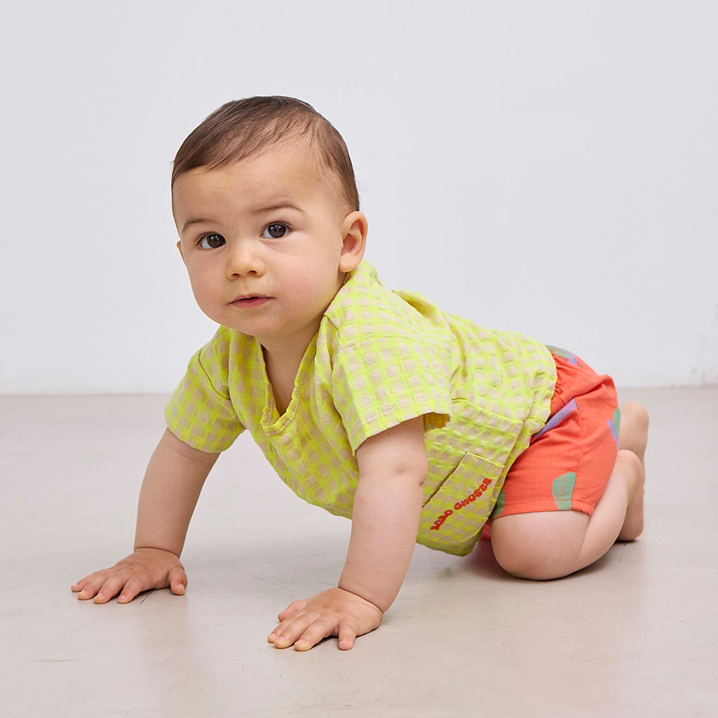 Bobo Choses Baby Vichy Blouse Yellow