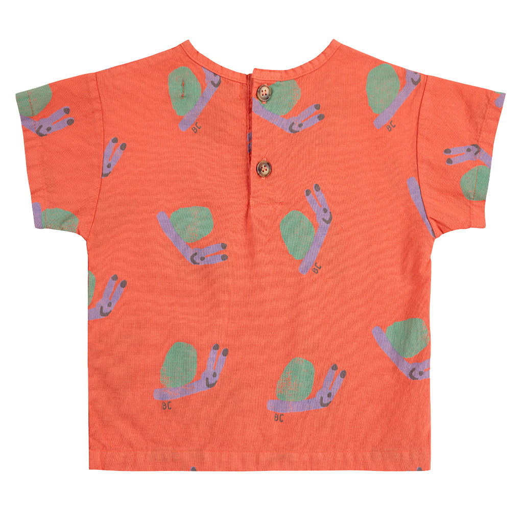 Bobo Choses Baby Funny Snail All Over Blouse Red