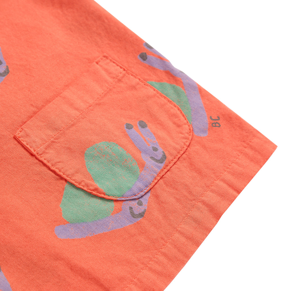 Bobo Choses Baby Funny Snail All Over Blouse Red