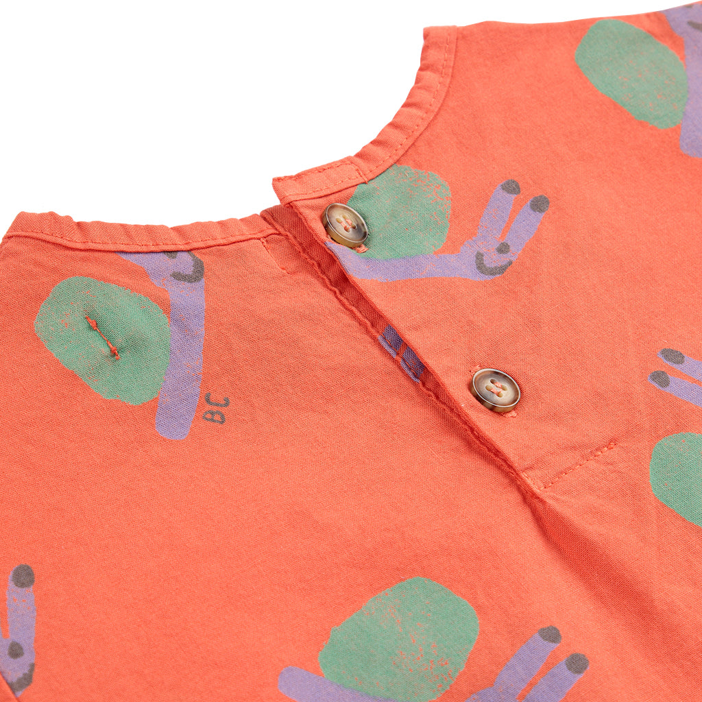 Bobo Choses Baby Funny Snail All Over Blouse Red
