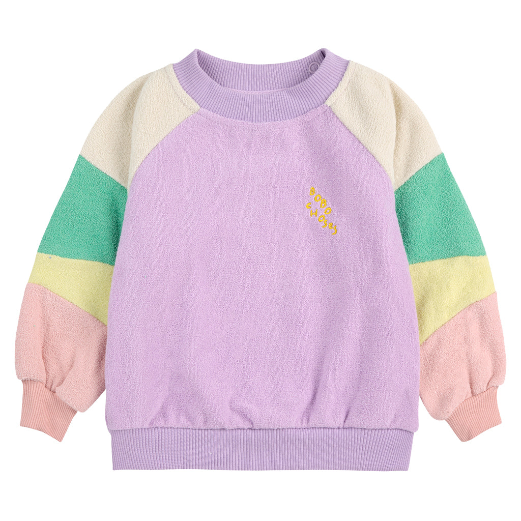 Bobo Choses Baby Colour Block Sweatshirt Lavender Purple