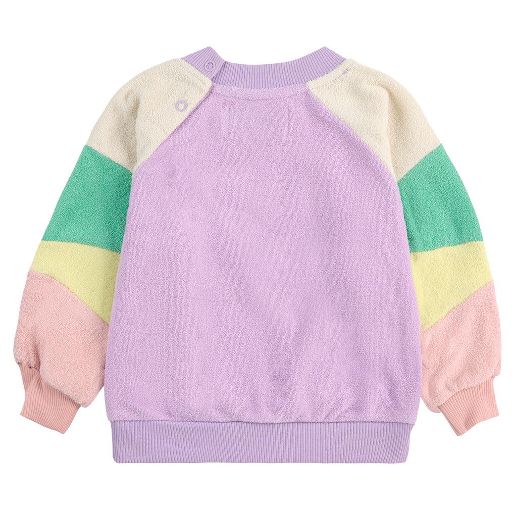 Bobo Choses Baby Colour Block Sweatshirt Lavender Purple