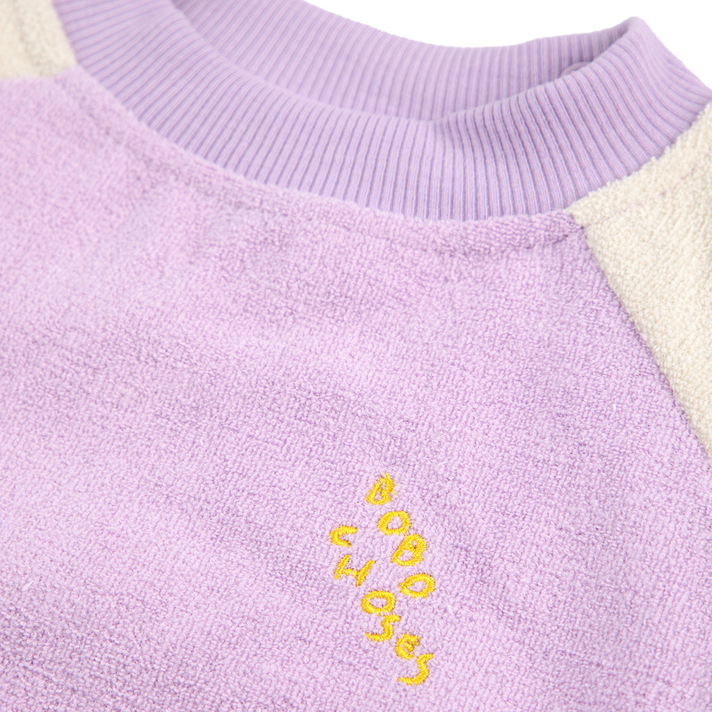 Bobo Choses Baby Colour Block Sweatshirt Lavender Purple