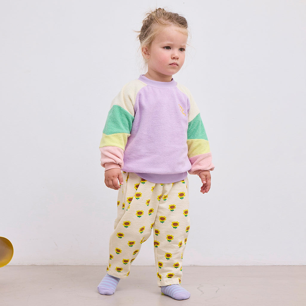 Bobo Choses Baby Colour Block Sweatshirt Lavender Purple