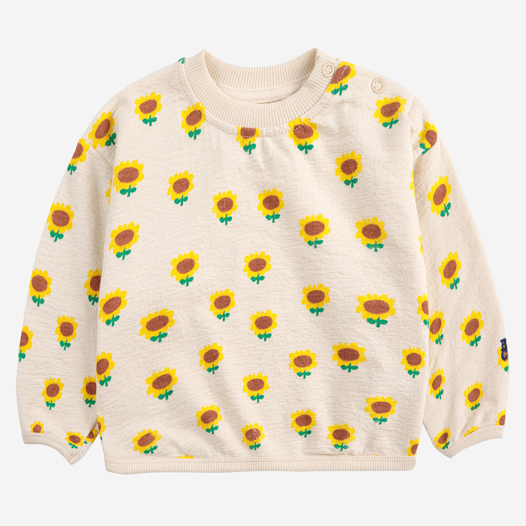 Bobo Choses Baby Sunflower All Over Sweatshirt Beige