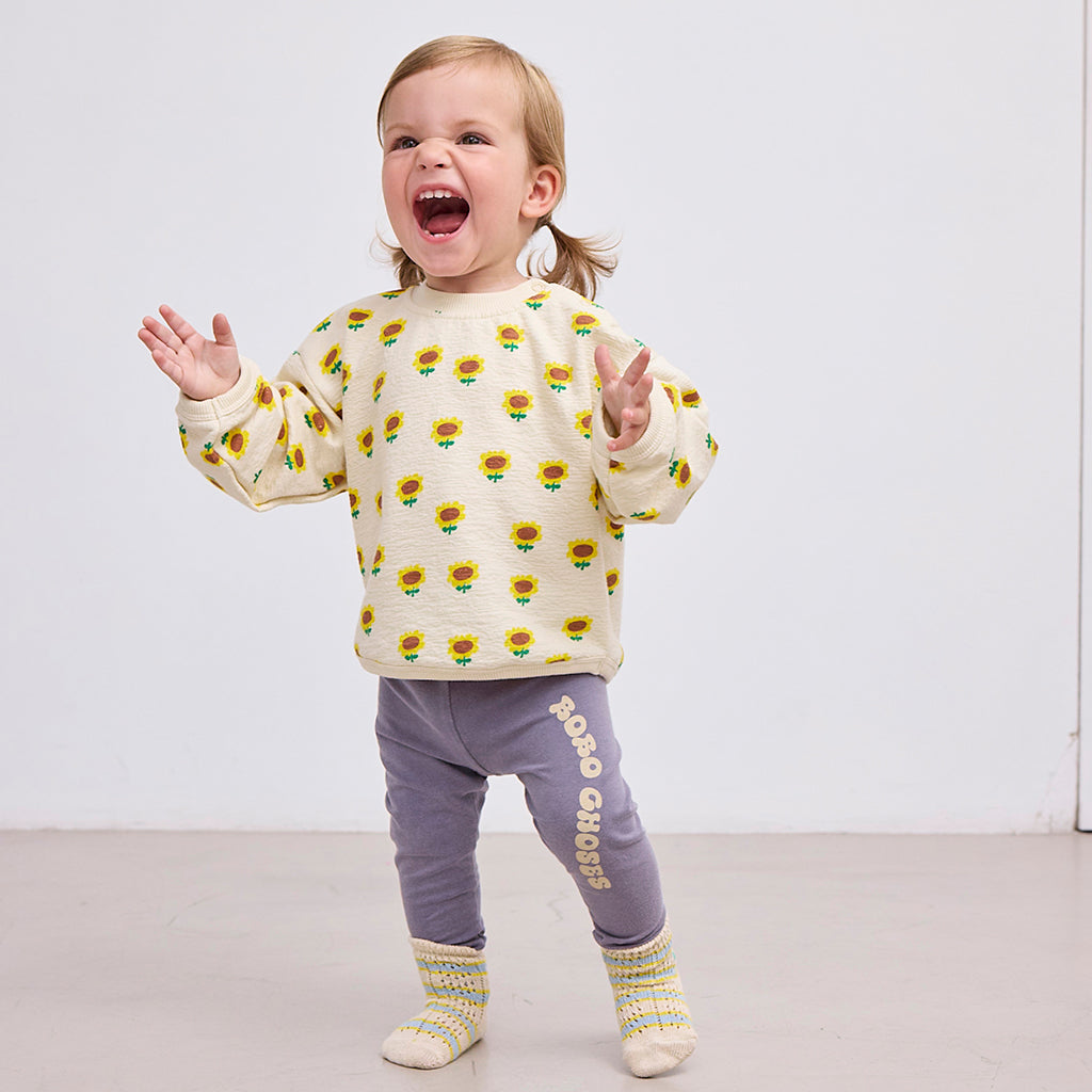 Bobo Choses Baby Sunflower All Over Sweatshirt Beige