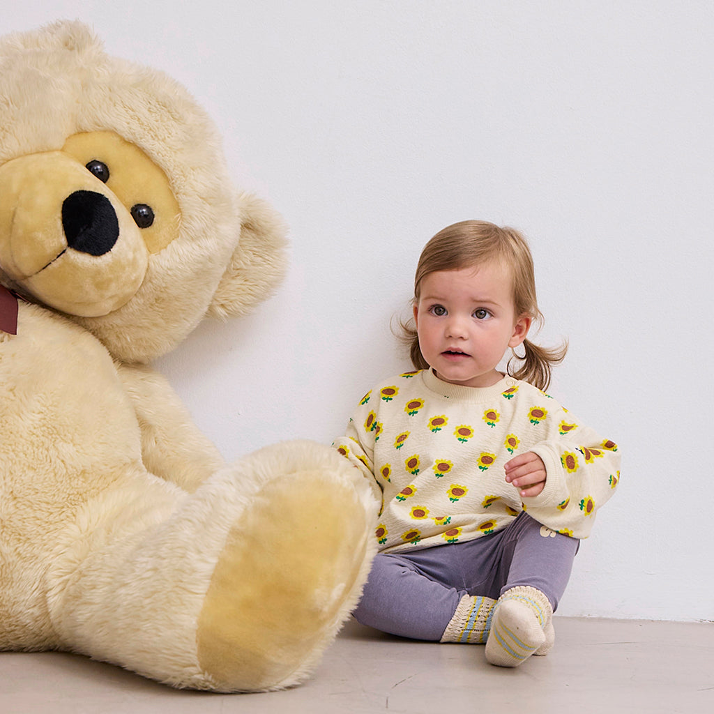 Bobo Choses Baby Sunflower All Over Sweatshirt Beige