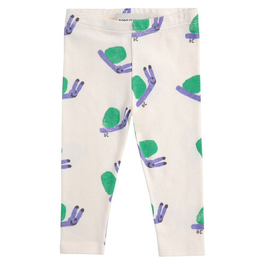 Bobo Choses Baby Funny Snail All Over Leggings Cream