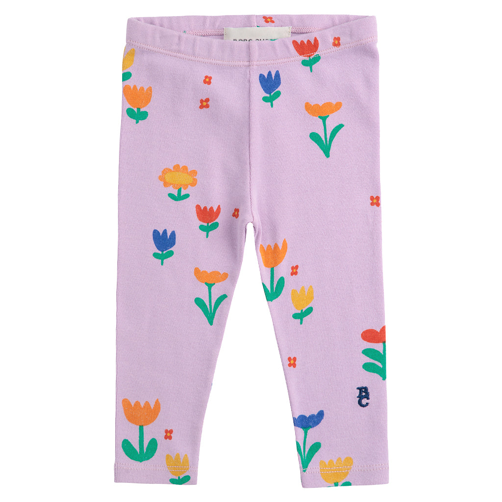 Bobo Choses Baby Garden Party All Over Leggings Lavender Purple