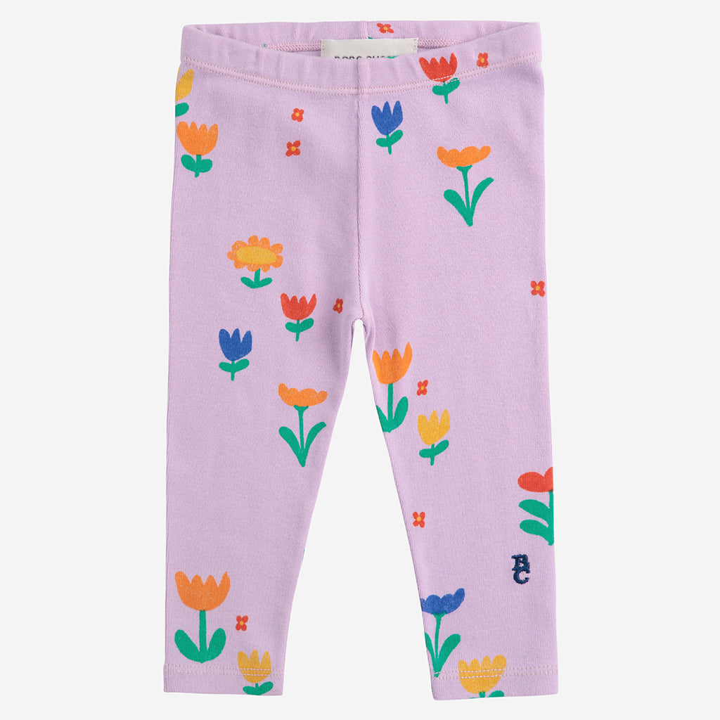 Bobo Choses Baby Garden Party All Over Leggings Lavender Purple