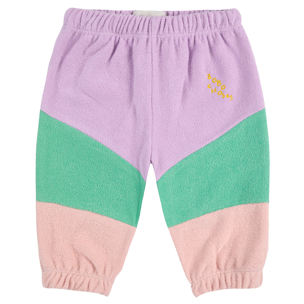 Bobo Choses Baby Colour Block Sweatpants Lavender Purple