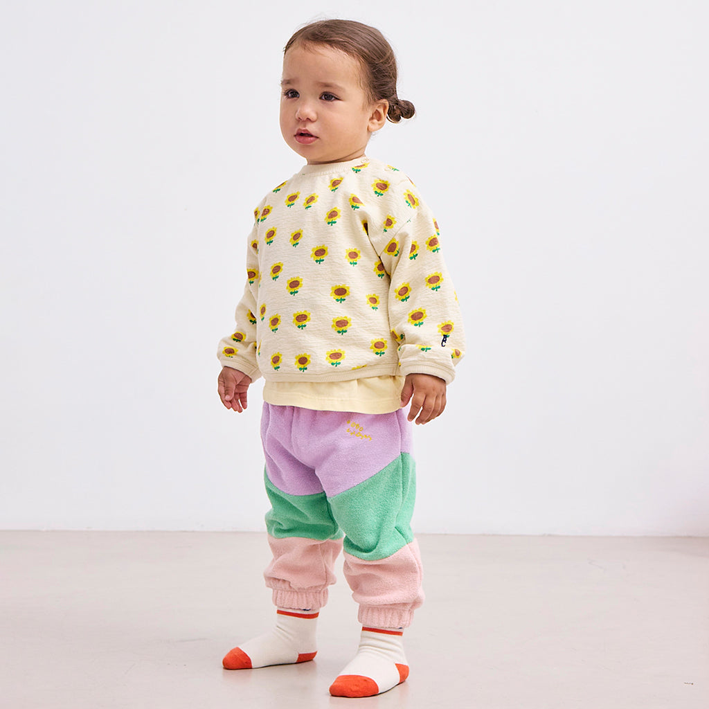 Bobo Choses Baby Colour Block Sweatpants Lavender Purple