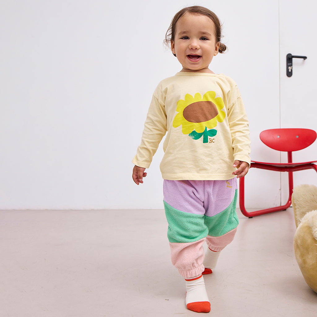 Bobo Choses Baby Colour Block Sweatpants Lavender Purple