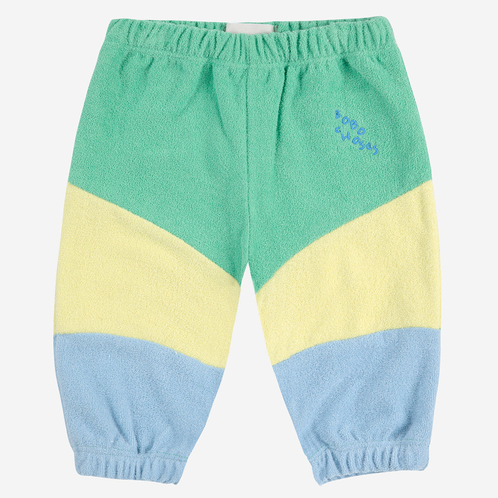 Bobo Choses Baby Colour Block Sweatpants Light Green