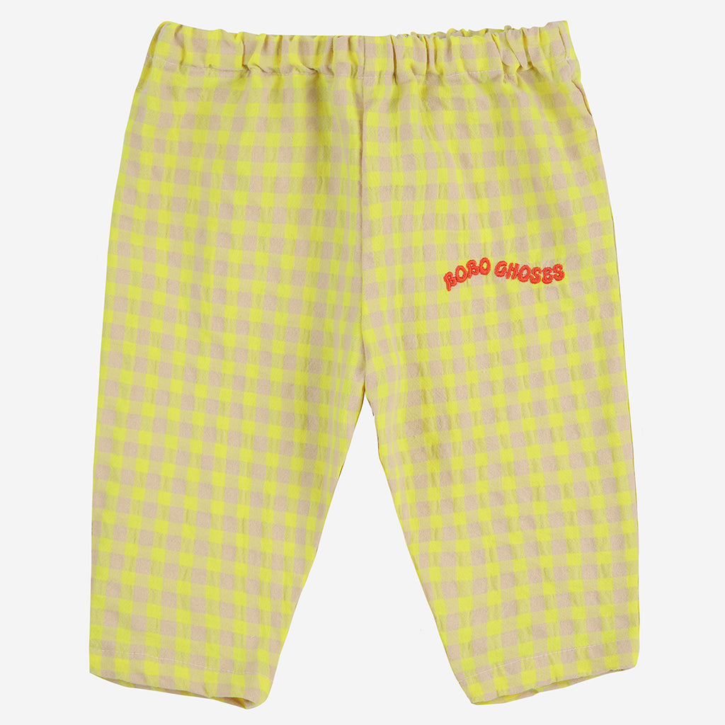 Bobo Choses Baby Vichy Pants Yellow