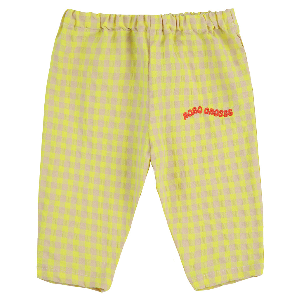 Bobo Choses Baby Vichy Pants Yellow