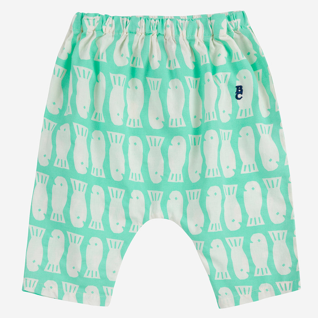 Bobo Choses Baby Lucky Fish All Over Pants Light Green