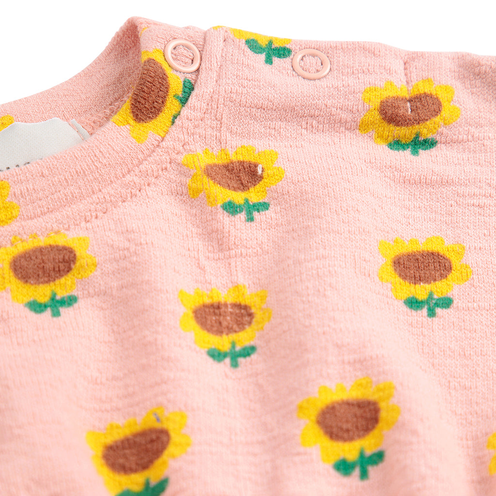 Bobo Choses Baby Sunflower All Over Dress Light Pink