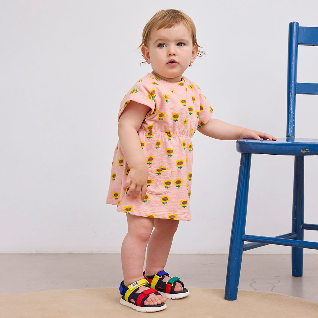 Bobo Choses Baby Sunflower All Over Dress Light Pink
