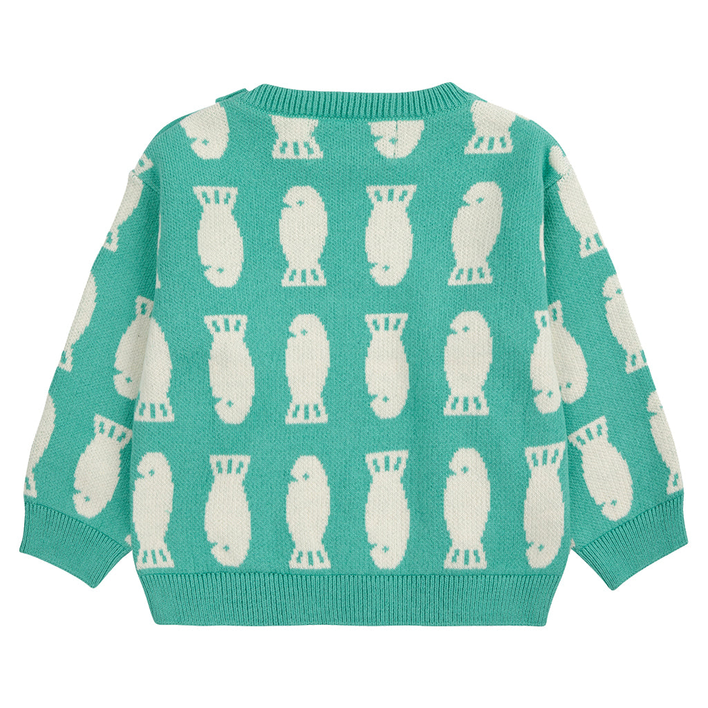 Bobo Choses Baby Lucky Fish Sweater Light Green