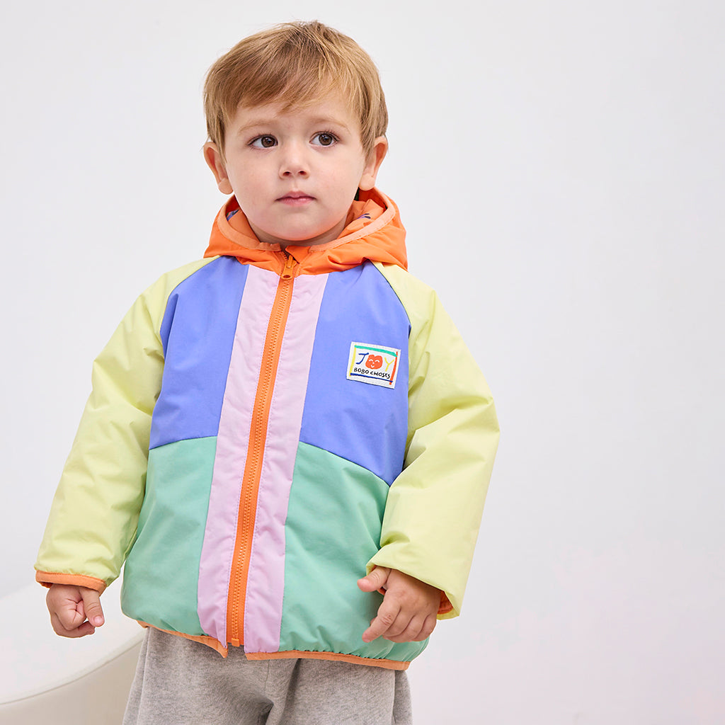 Bobo Choses Baby Colour Block Reversible Light Anorak Jacket Multicolour