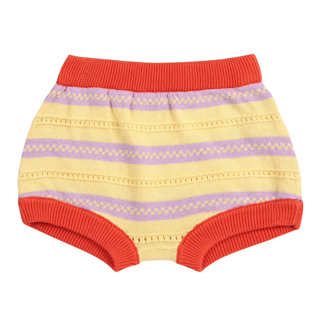 Bobo Choses Baby Flower Knitted Two Piece Set Yellow