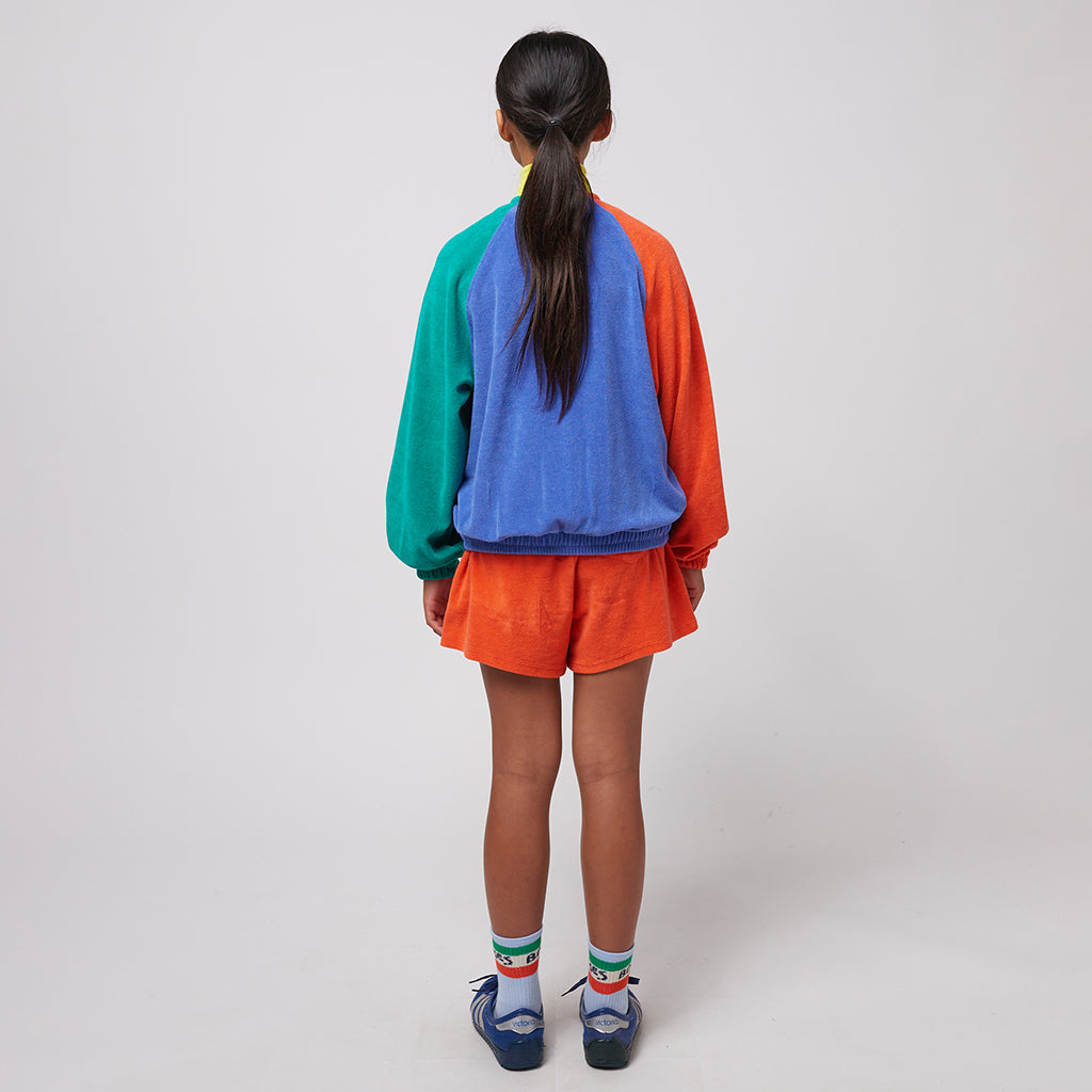 Bobo Choses Child Smiling Colour Block Zipped Sweatshirt Multicolour