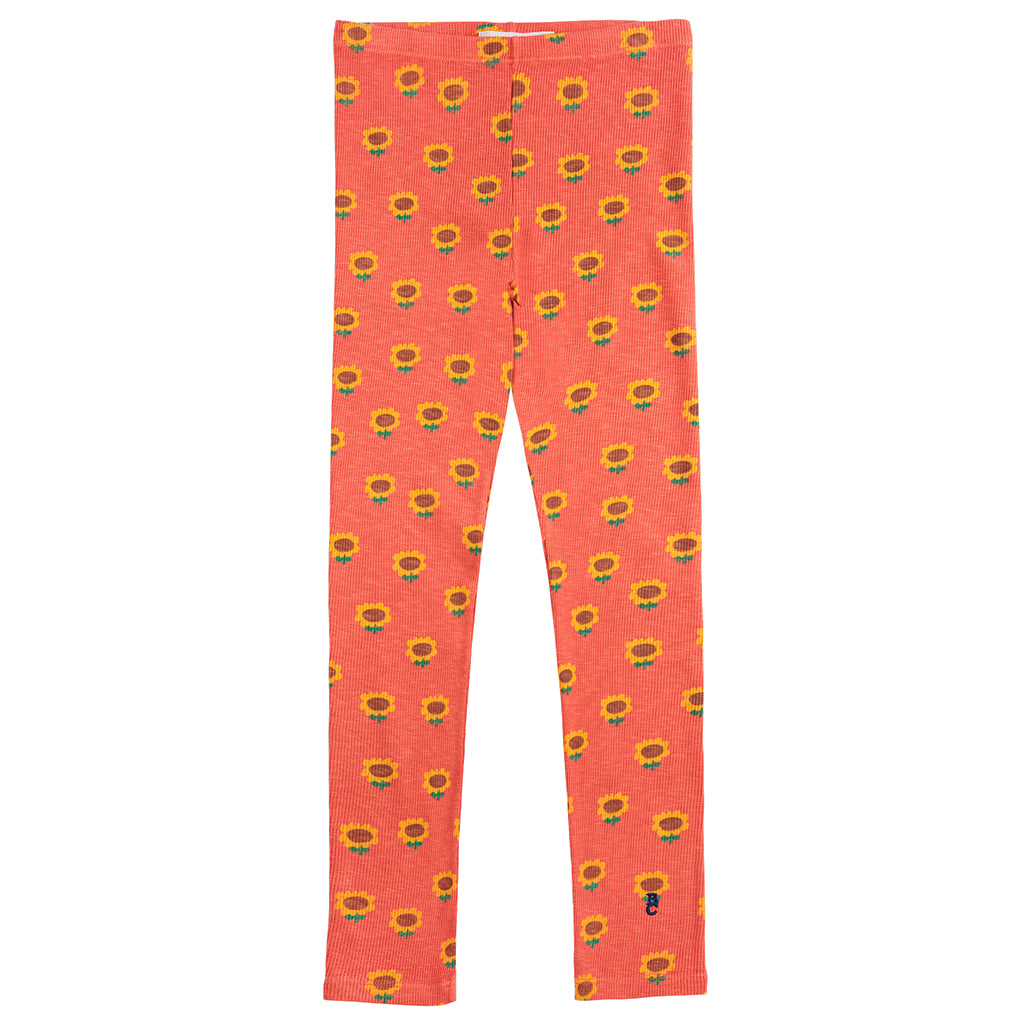 Bobo Choses Child Sunflower All Over Leggings Red