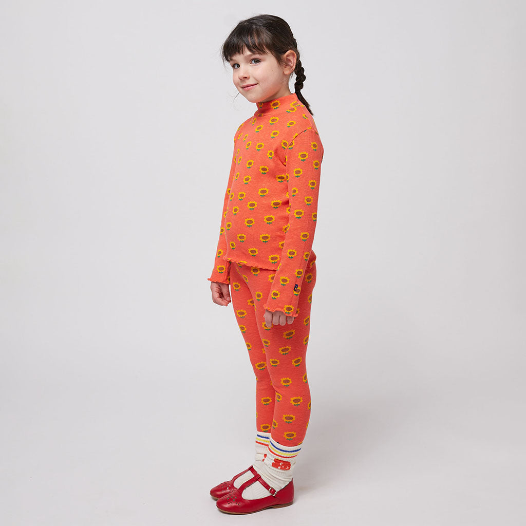 Bobo Choses Child Sunflower All Over Leggings Red