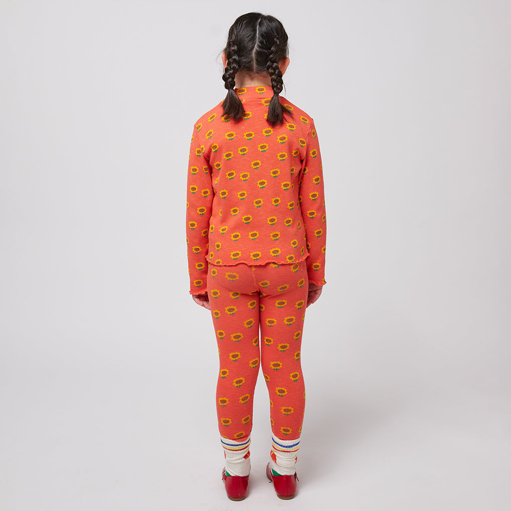 Bobo Choses Child Sunflower All Over Leggings Red