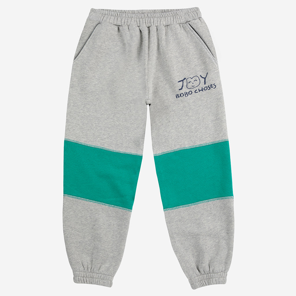 Bobo Choses Child Joy Colour Block Sweatpants Heather Grey