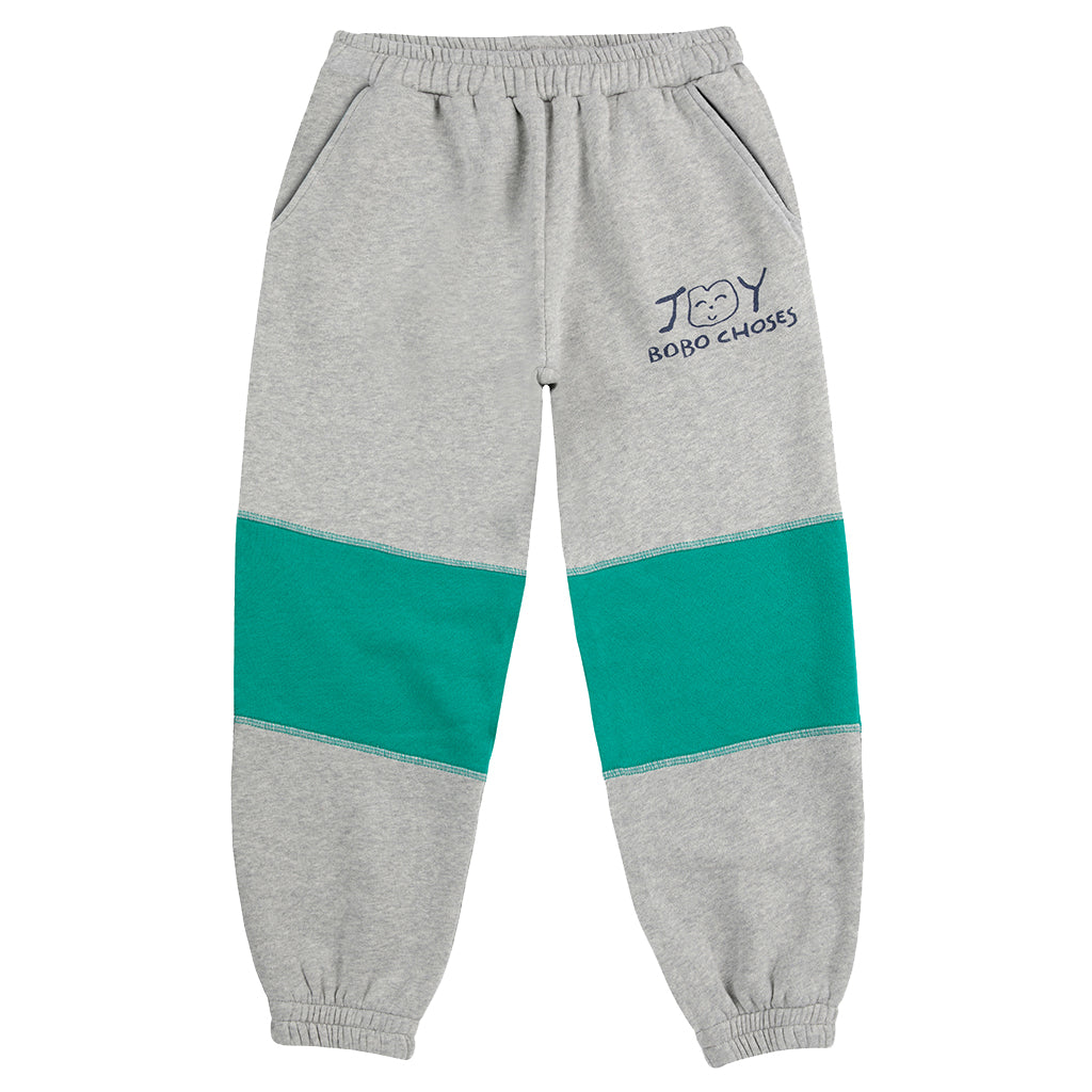 Bobo Choses Child Joy Colour Block Sweatpants Heather Grey