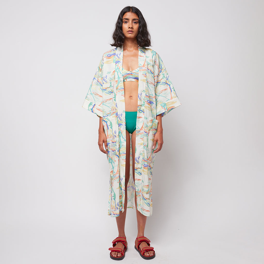 Bobo Choses Woman Spring Landscape Kimono Multicolour