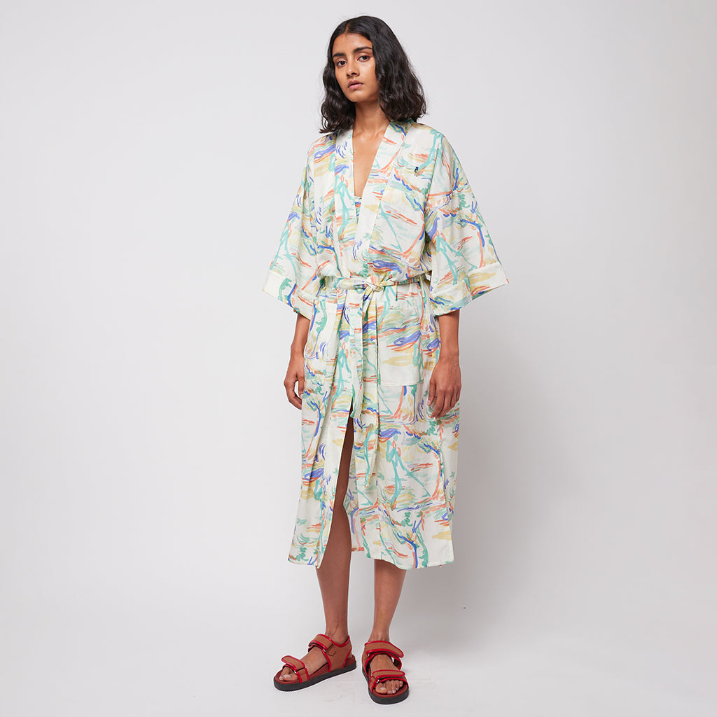 Bobo Choses Woman Spring Landscape Kimono Multicolour