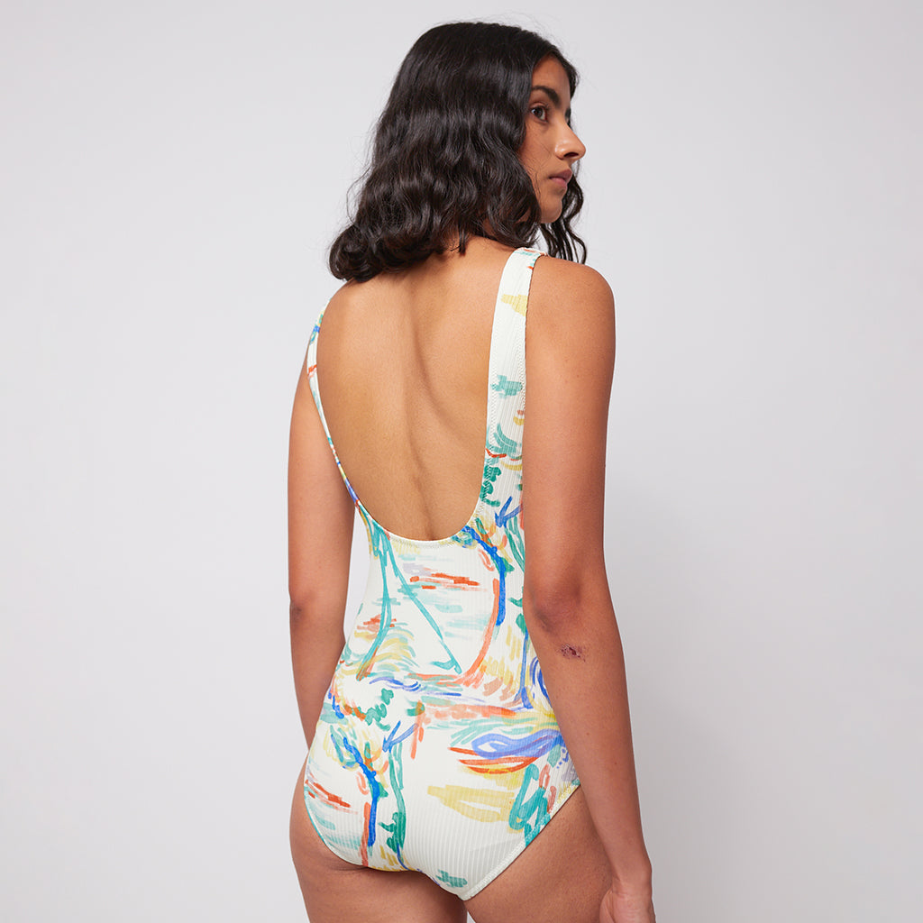 Bobo Choses Woman Spring Landscape Print Swimsuit Multicolour