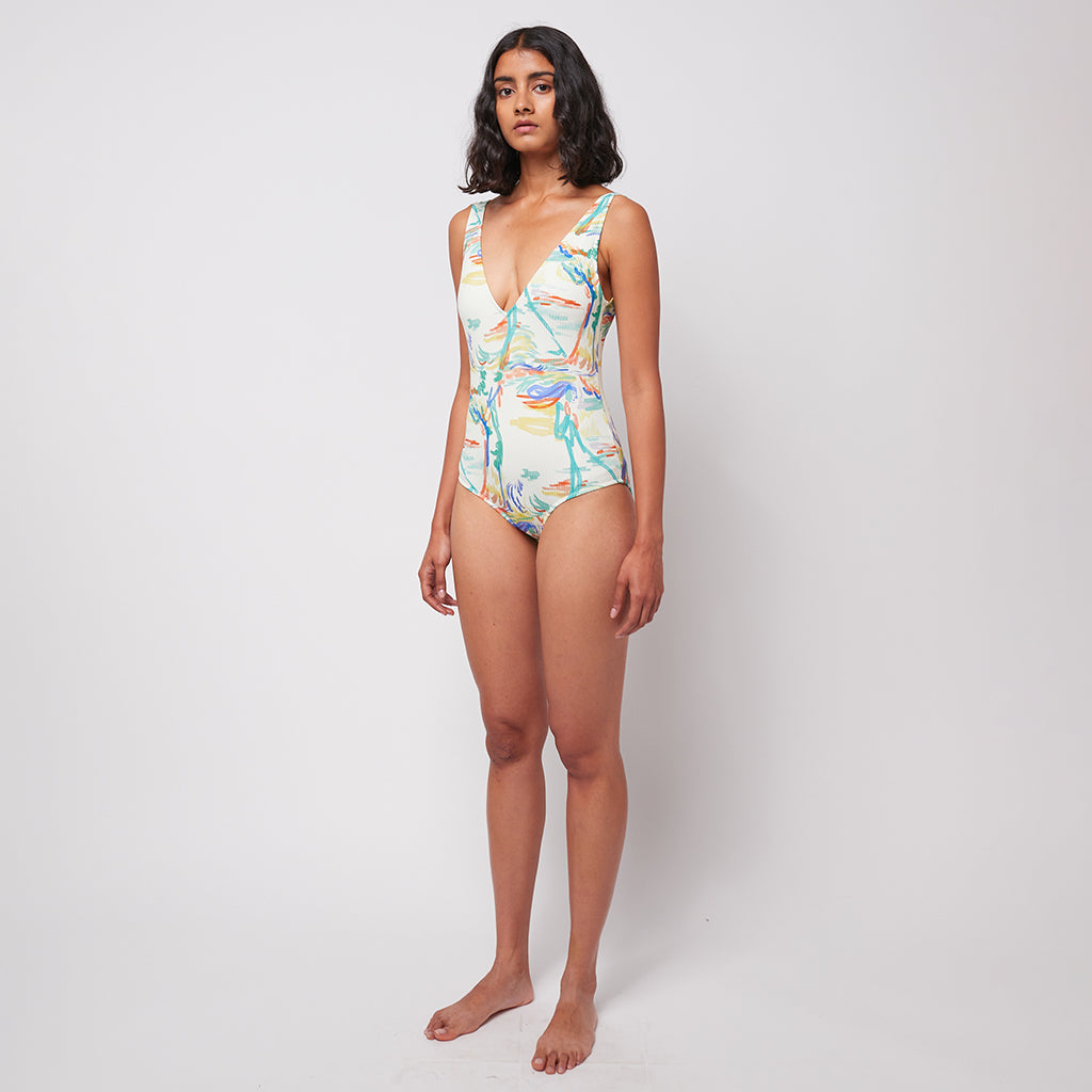 Bobo Choses Woman Spring Landscape Print Swimsuit Multicolour