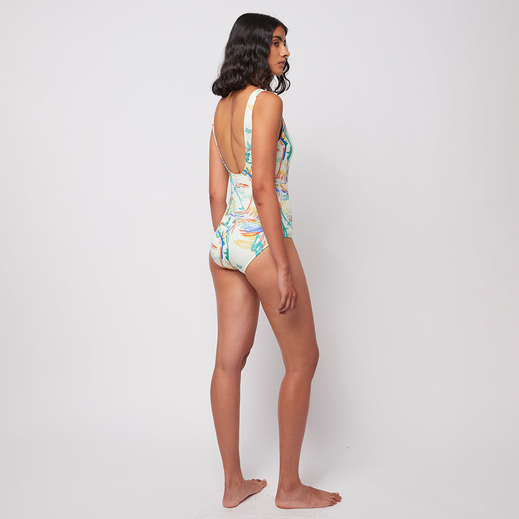 Bobo Choses Woman Spring Landscape Print Swimsuit Multicolour