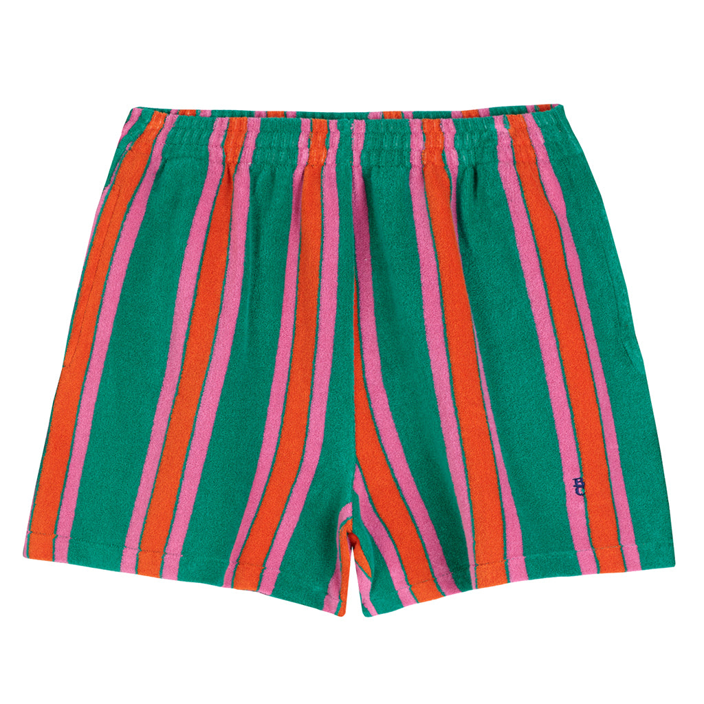 Bobo Choses Woman Striped Terry Shorts Multicolour