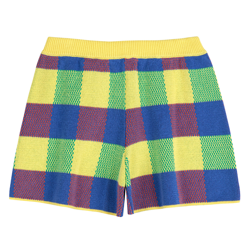 Bobo Choses Woman Vichy Knit Shorts Multicolour