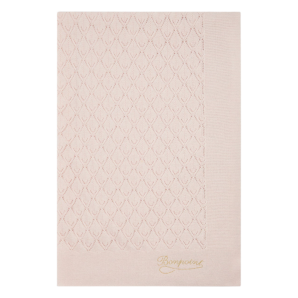 Bonpoint Baby Openwork Blanket Pale Pink