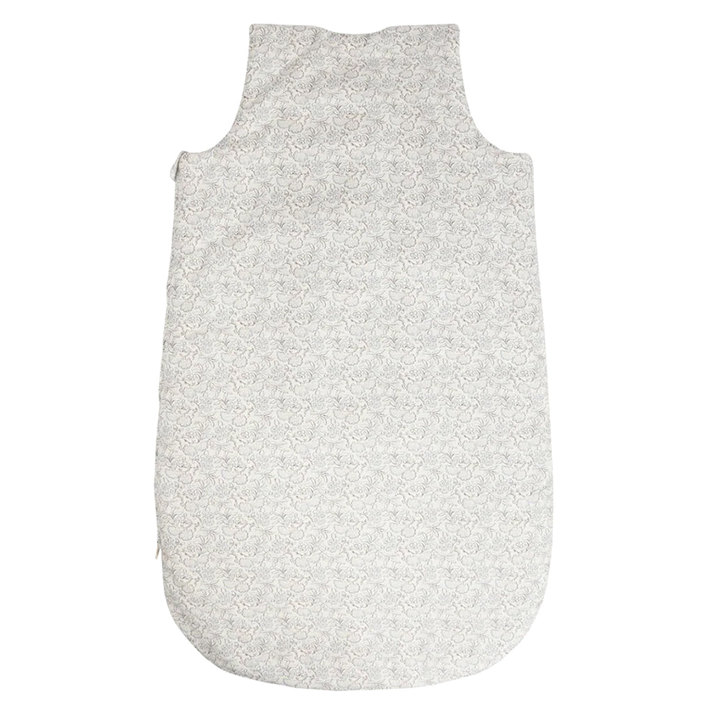 Bonpoint Baby Joujou Sleepsac Grey Blue Floral Print