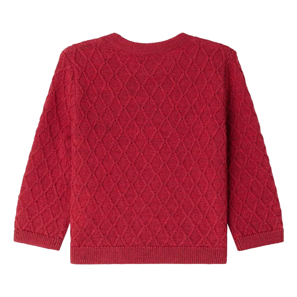 Bonpoint Baby Jarancia Cardigan Cherry Red