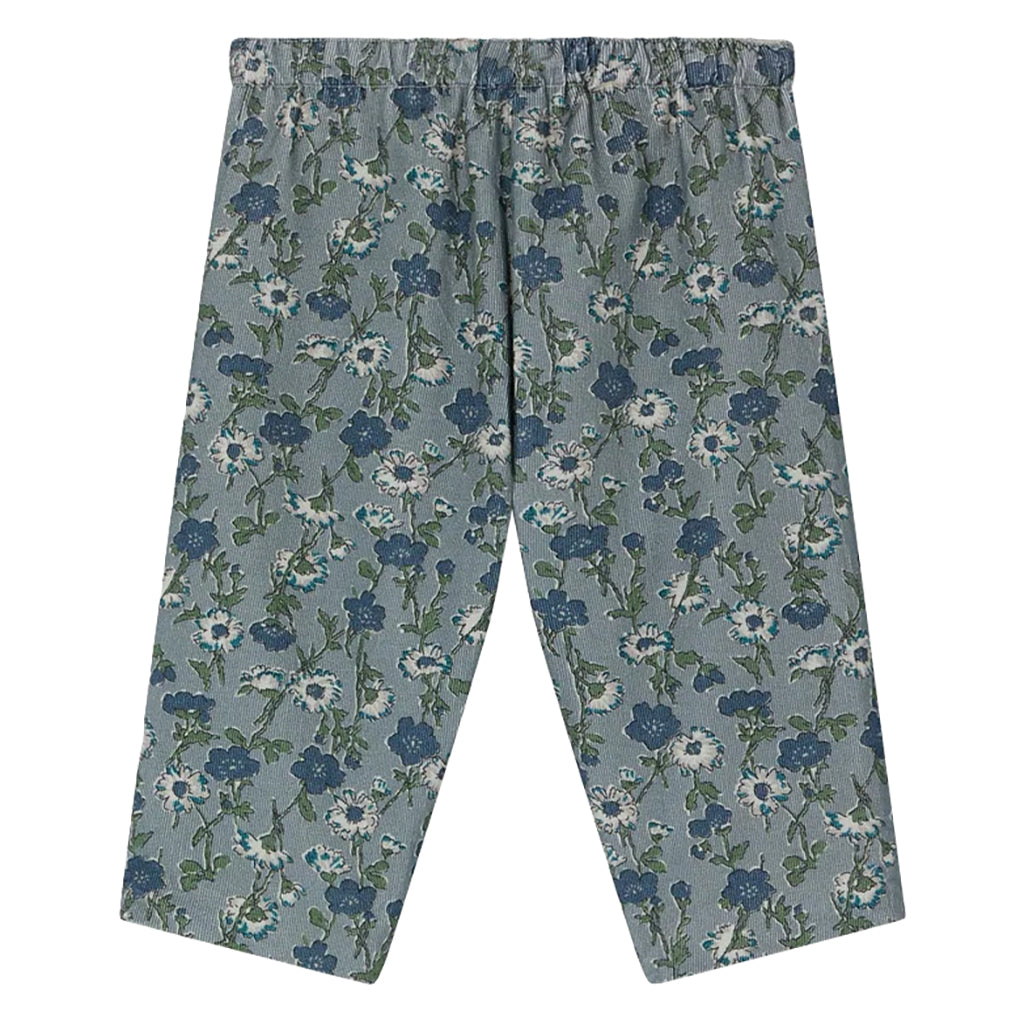 Bonpoint Baby Dandy Pants Verdigris Green Floral Print