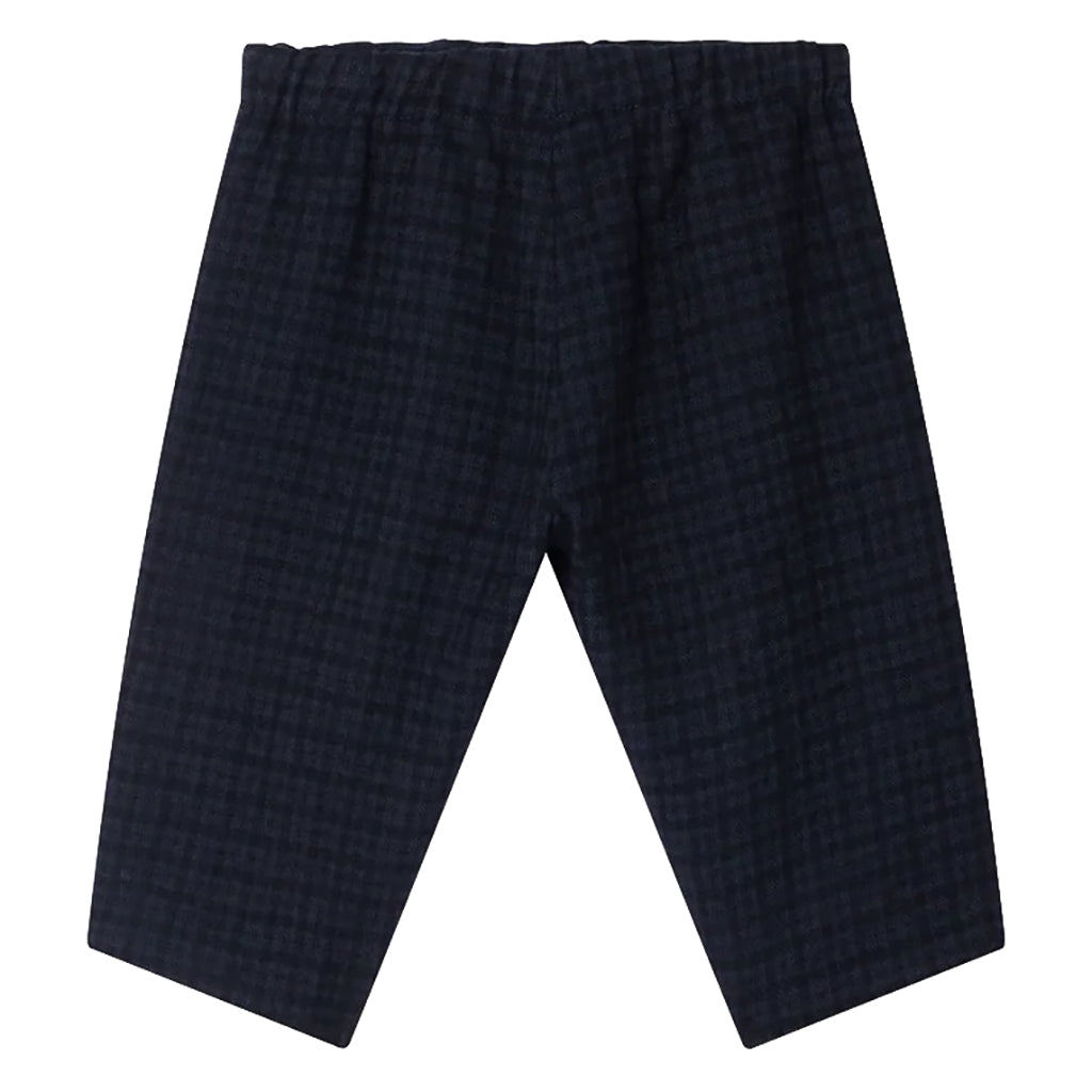 Bonpoint Baby Dandy Pants Navy Blue Gingham