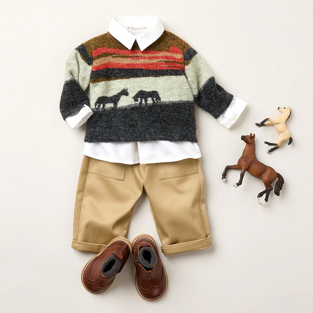 Bonpoint Baby Malo Shirt Milk White