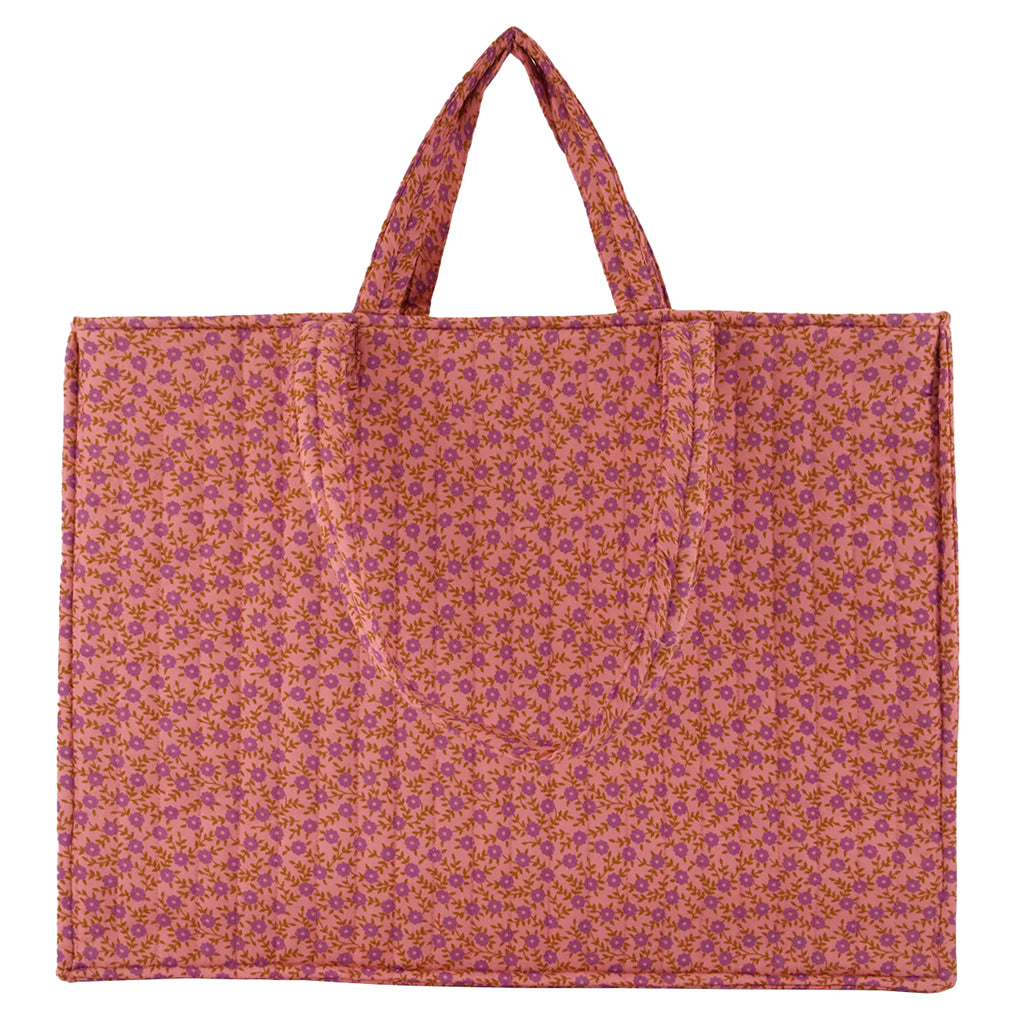 Bonton Child Mia Tote Bag Foulfleur Purple Floral Print