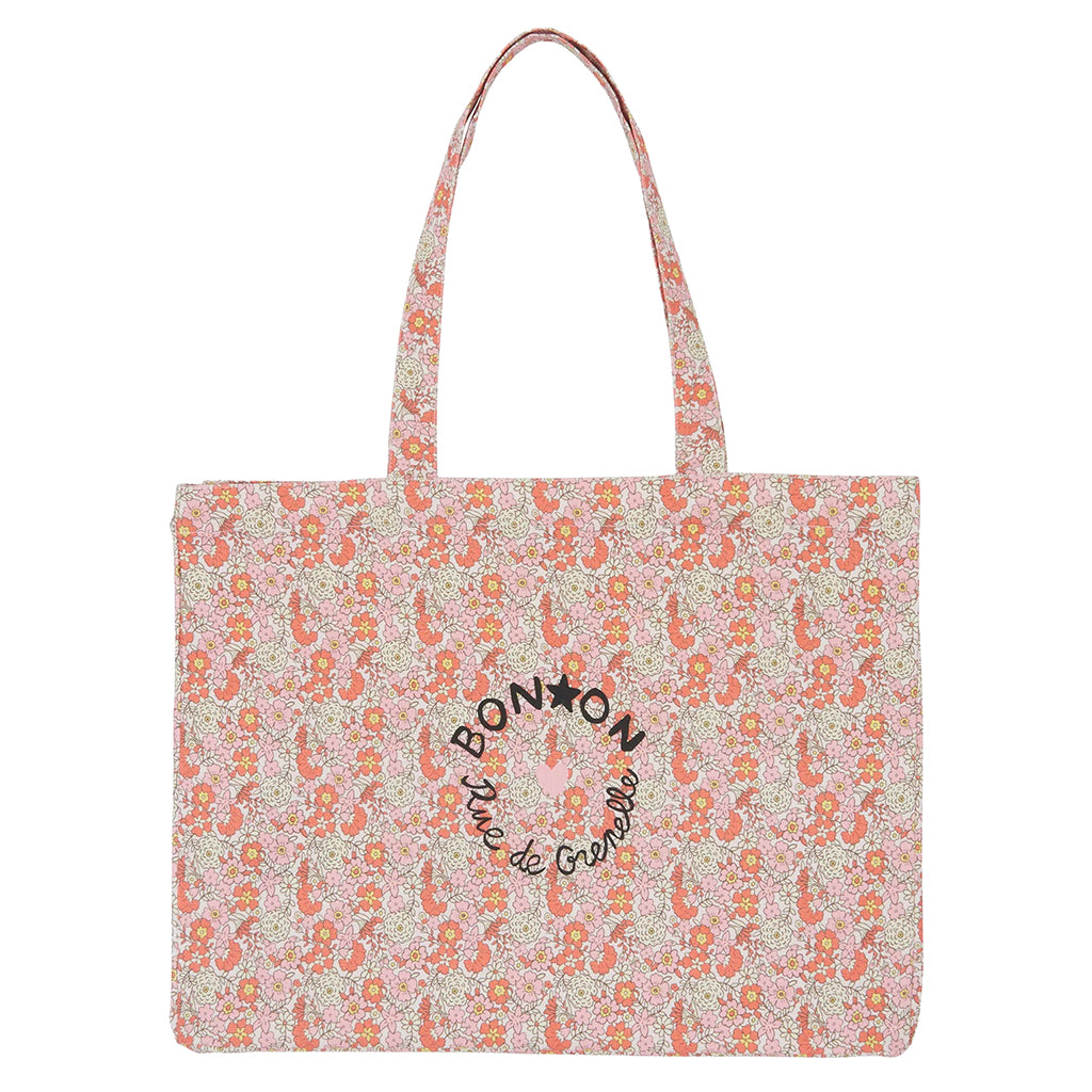 Bonton Child Beth Tote Bag Fleur Vintage Pink