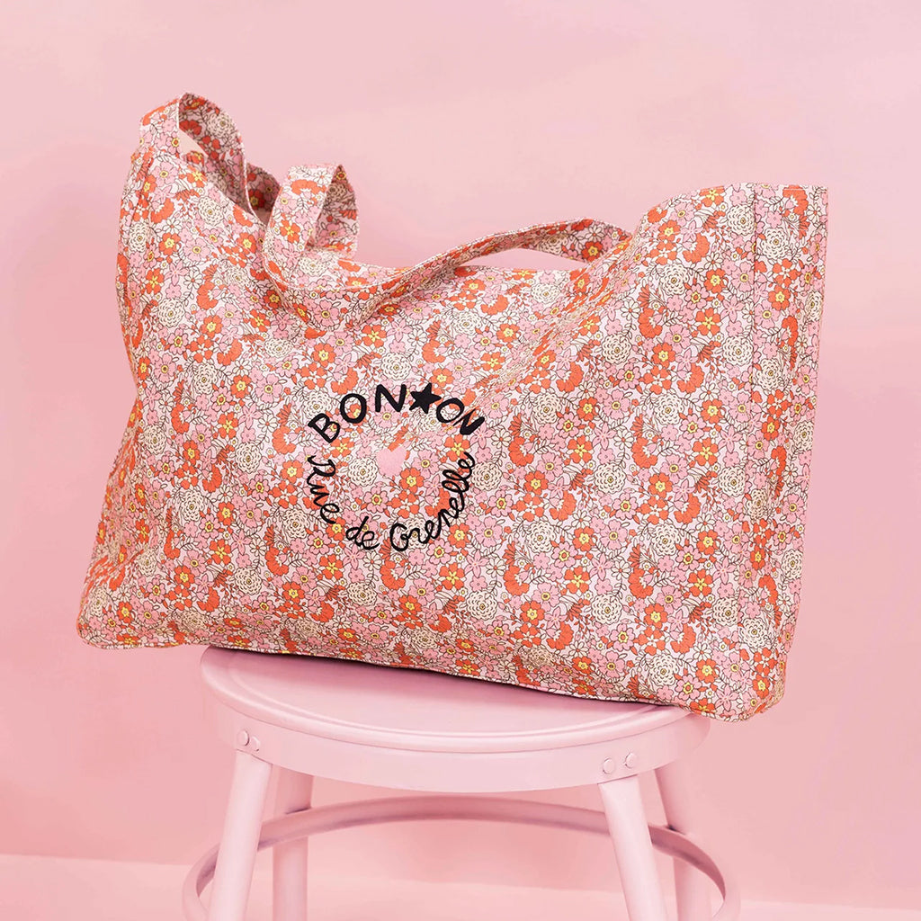 Bonton Child Beth Tote Bag Fleur Vintage Pink