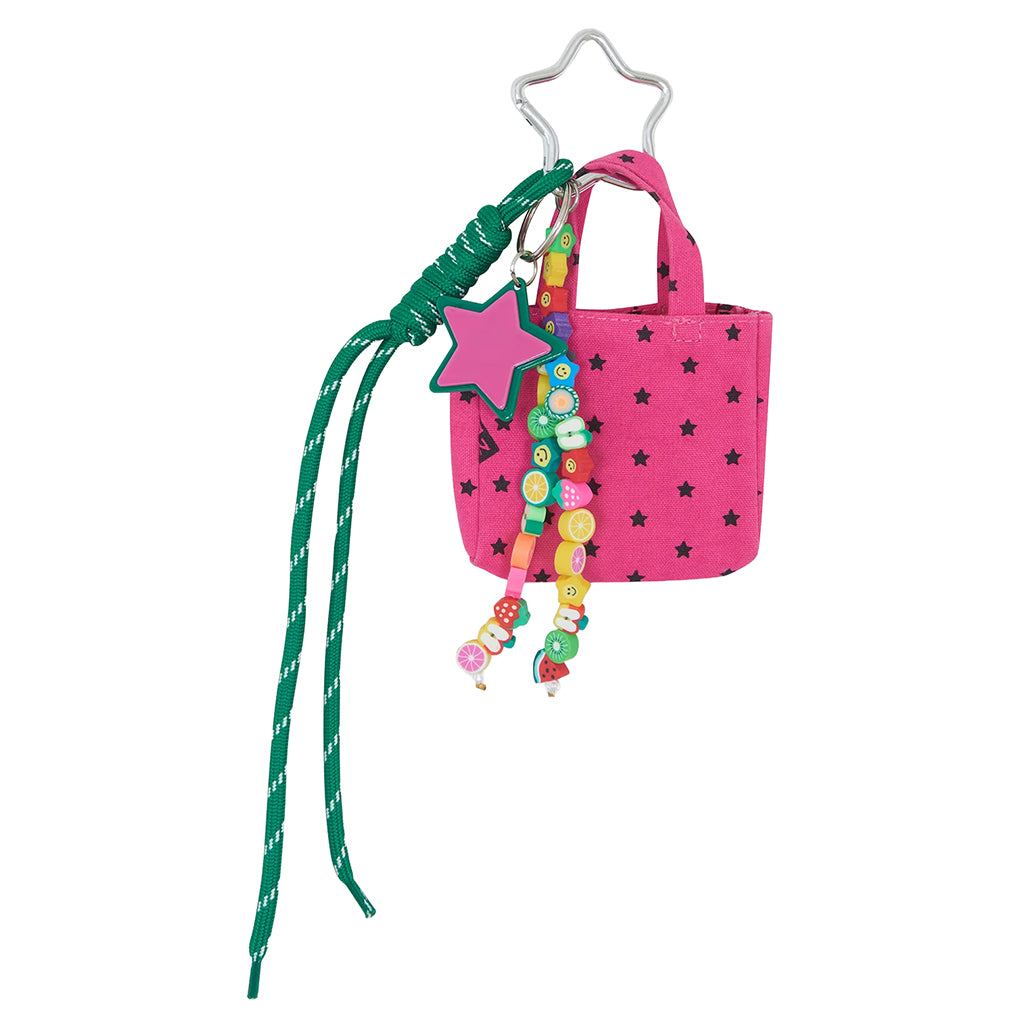 Bonton Child Grigri Tote Bag Key Ring Pink Blush