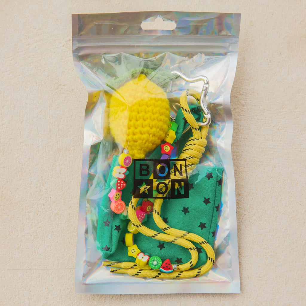 Bonton Child Grigri Tote Bag Key Ring Lemon Green